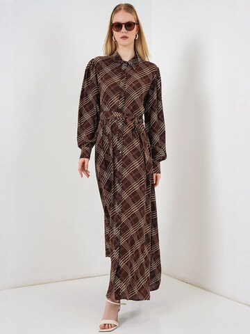 Bigdart Shirt Dress in Brown