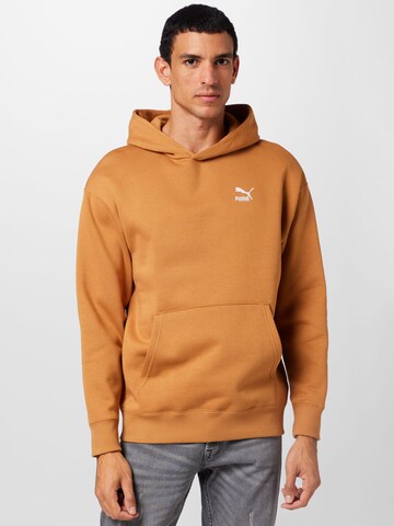 PUMA Sweatshirt 'Classics' in Braun: predná strana