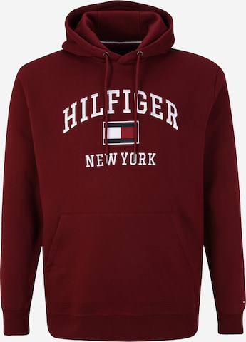 Tommy Hilfiger Big & Tall Sweatshirt in Red: front
