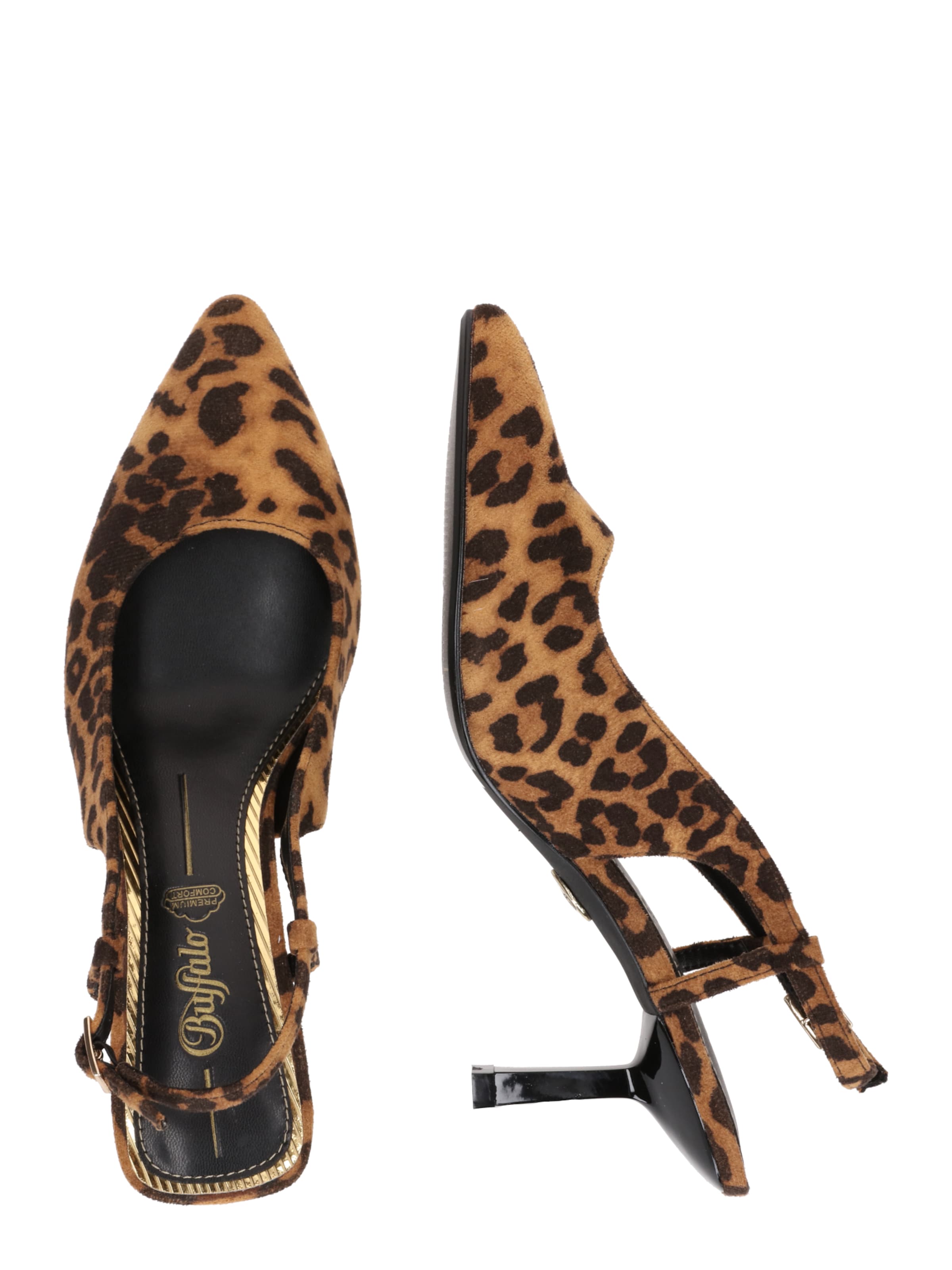 BUFFALO Лодочки с открытой пяткой 'Willow' в Коричневый