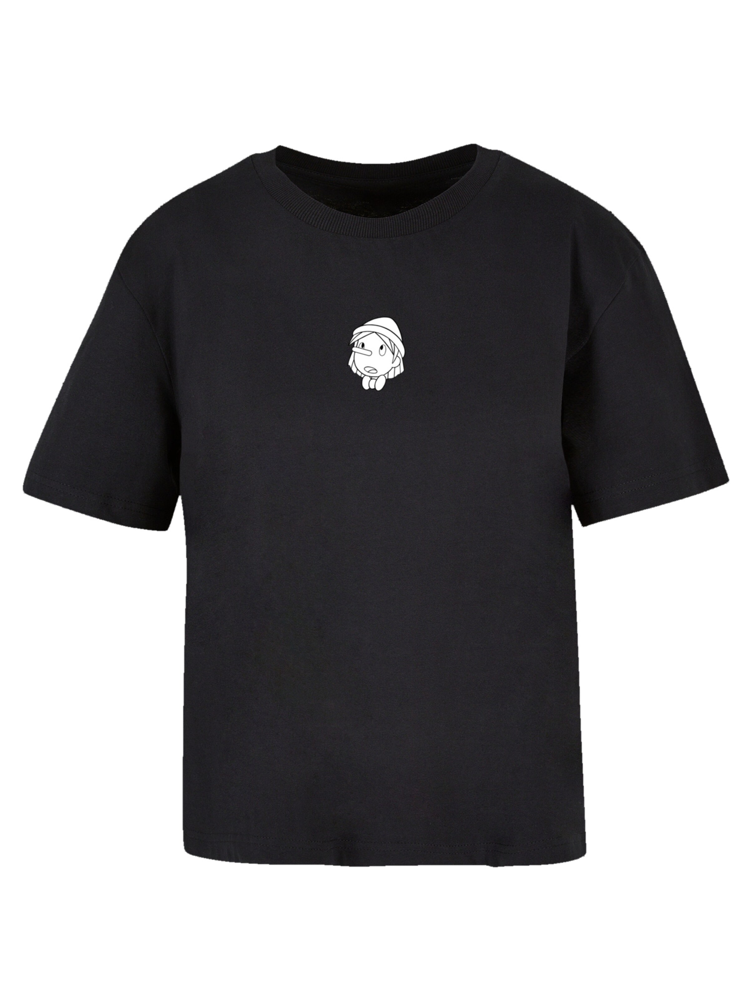 T-shirt 'Pinocchio Heroes of Childhood' F4NT4STIC en noir : devant