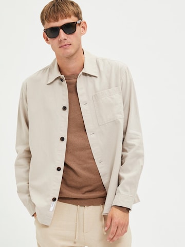 SELECTED HOMME Regular fit Overhemd in Beige