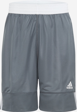 Pantaloni sportivi '3g spee rev shr' di ADIDAS SPORTSWEAR in grigio: frontale