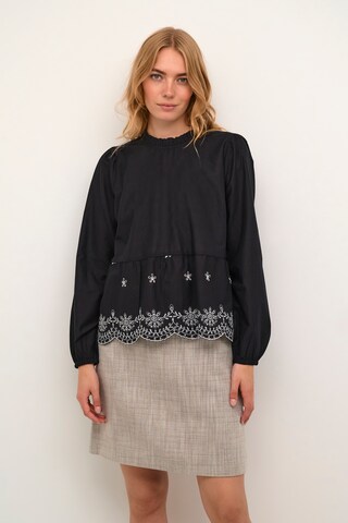 Cream Blouse 'Annea' in Black: front