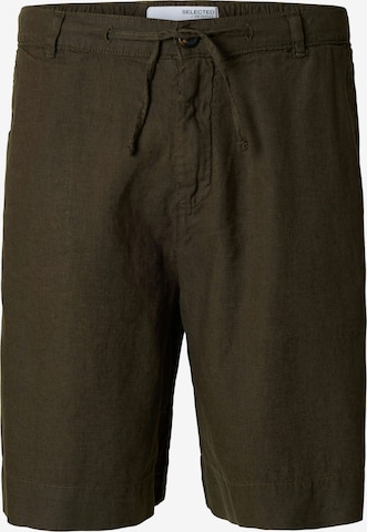 žalia SELECTED Laisvas Kelnės 'SLHMAGNUS': priekis