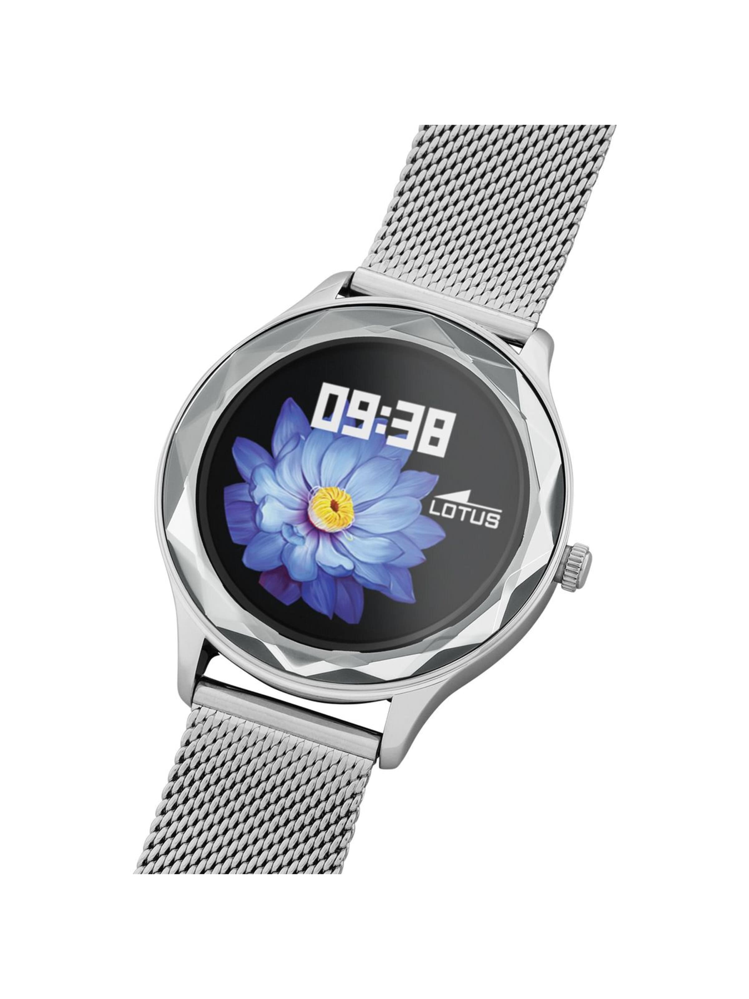 Lotus Digitaal horloge 'Lotus - Smartwatch Smartime - Quartz watch movement - Watch case width: 38.1 mm' in Zilver