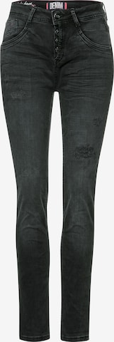 STREET ONE Slimfit Jeans in Schwarz: predná strana