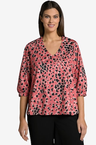 Ulla Popken Blouse ' 804252' in Rood: voorkant