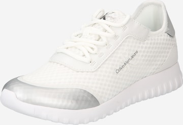 Calvin Klein Jeans Sneakers in White: front