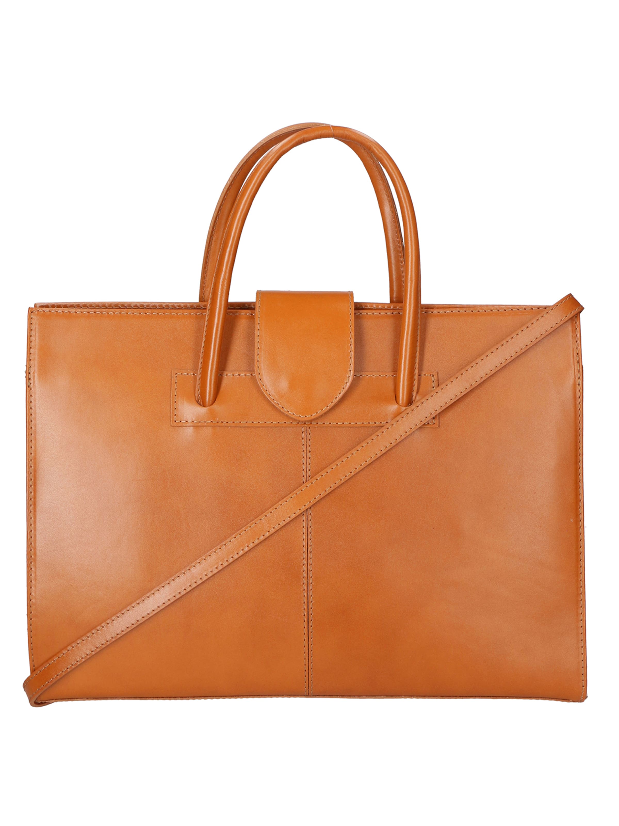 Gave Lux Handtas in Bruin: voorkant