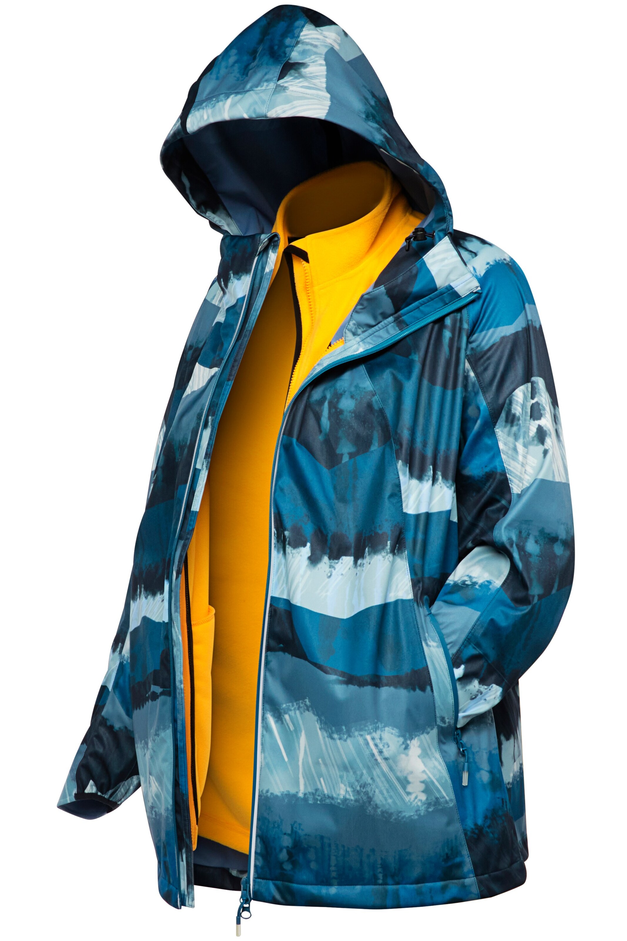 Ulla Popken Funktionsjacke in Blau