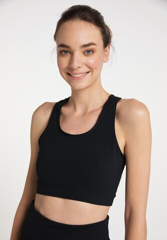 myMo ATHLSR Sports Top in Black: front