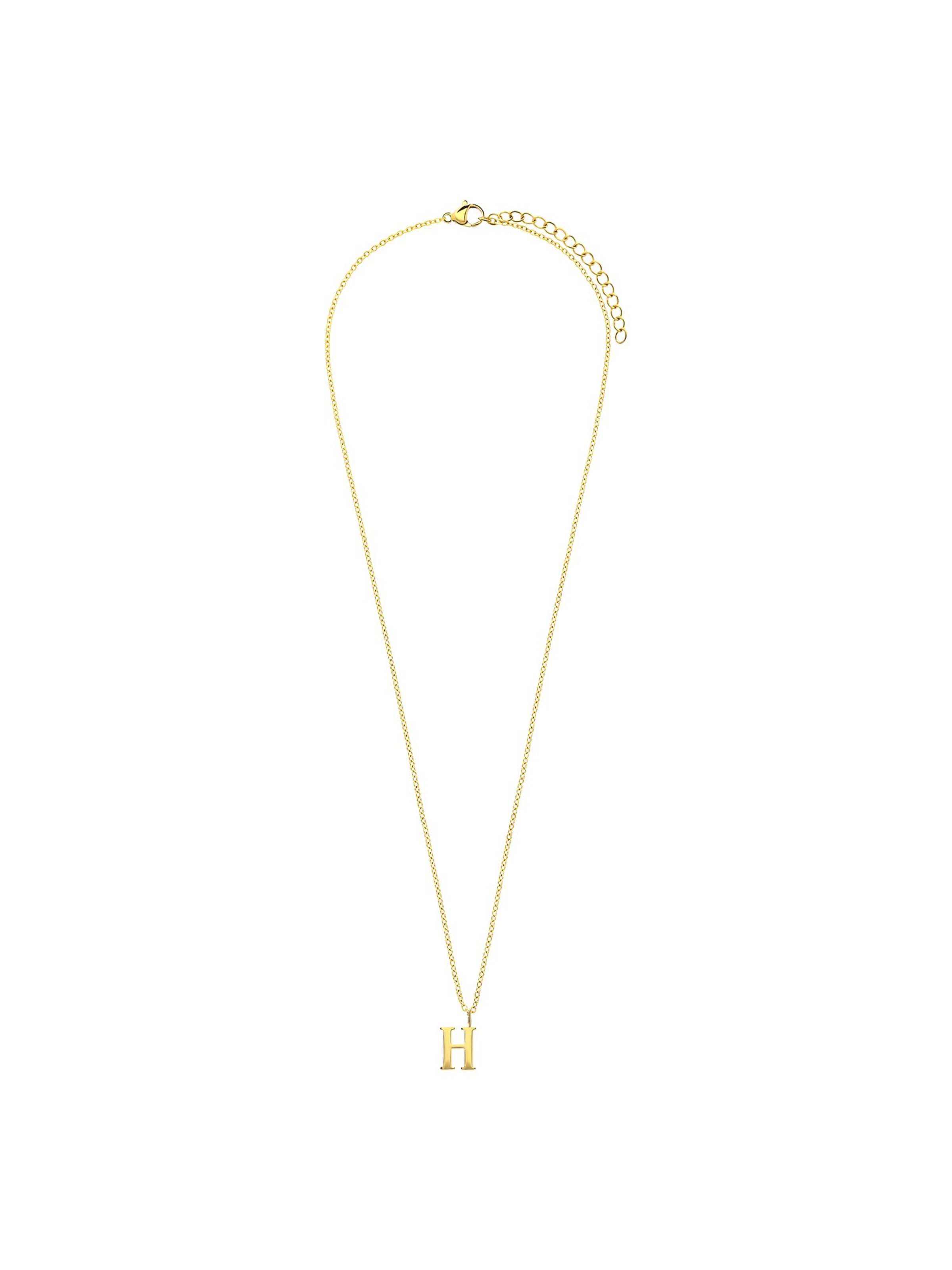 Lucardi Necklace 'Basic' in Gold: front