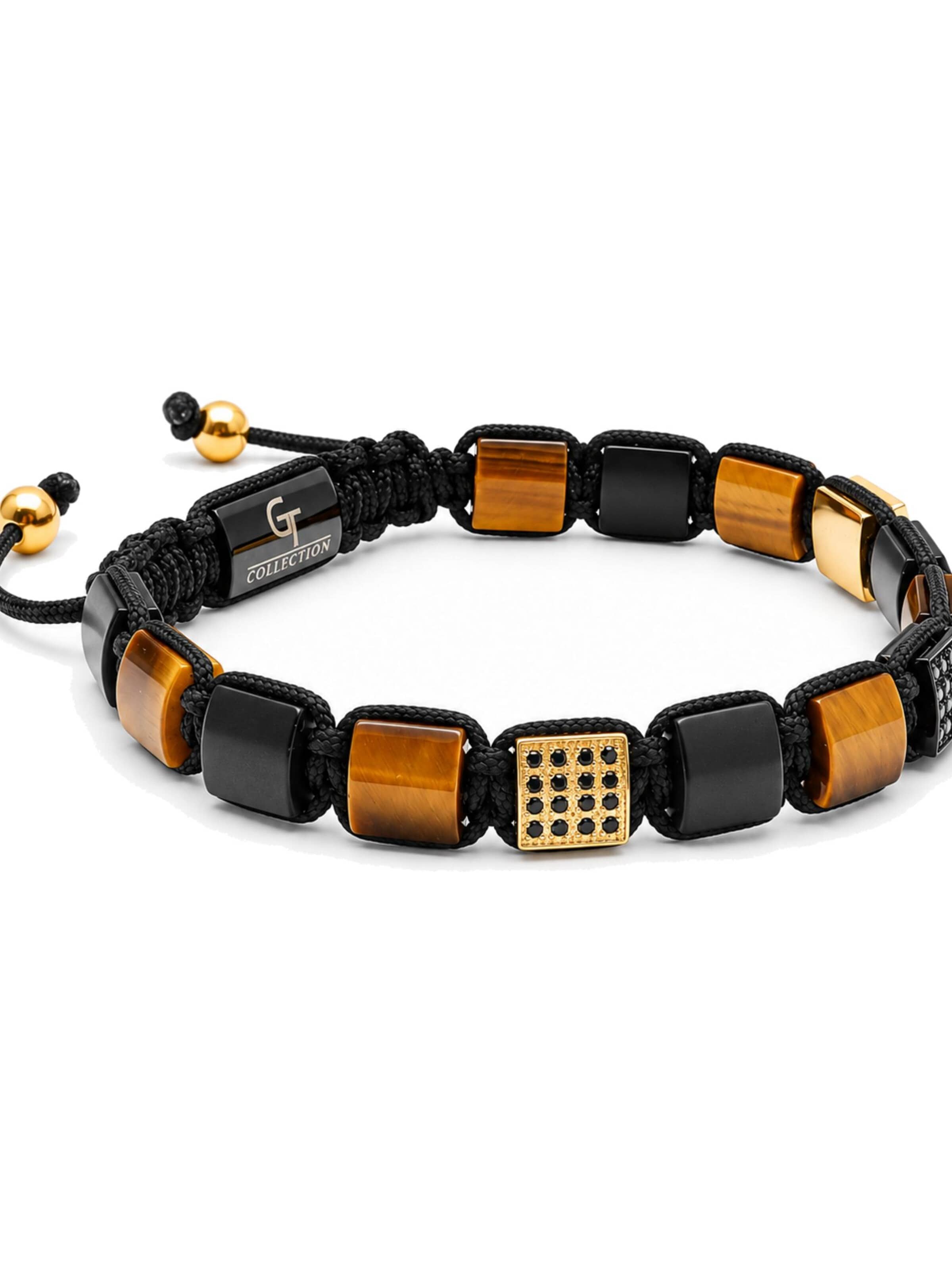 GT Collection Zapestnica 'Flat-Bead' | rjava barva