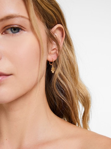 Boucles d'oreilles Bershka en or