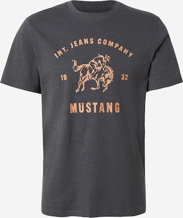 MUSTANG Koszulka 'Austin' w kolorze czarny: przód