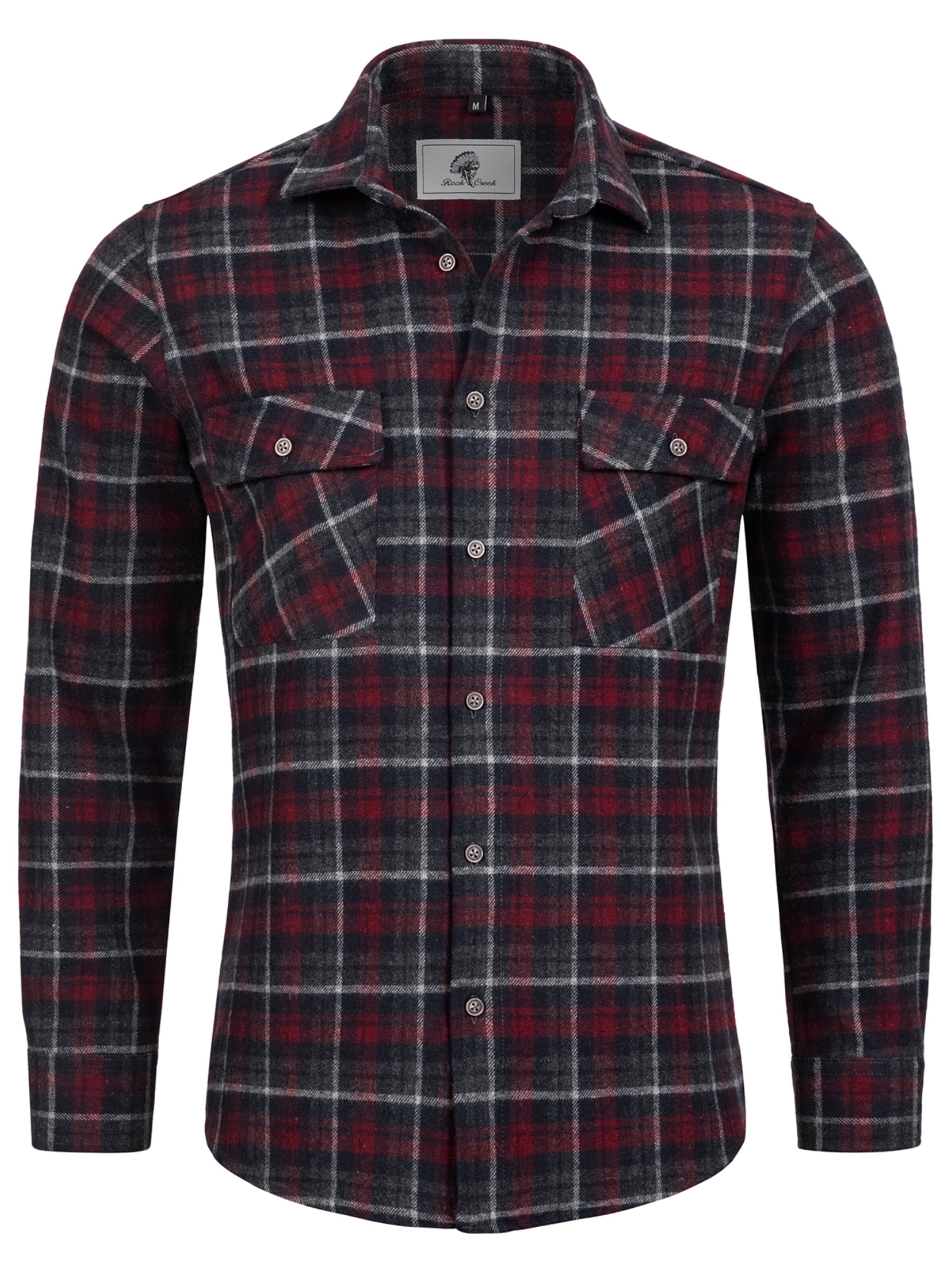 Rock Creek Regular Fit Hemd in Rot: Vorderseite