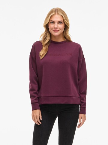 VILA Sweatshirt 'VIReflect' i rød: forside
