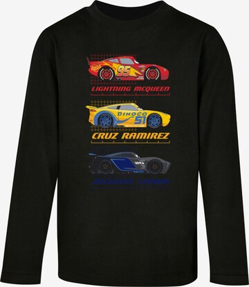 ABSOLUTE CULT Shirt 'Cars - Racer Profile' in Zwart: voorkant