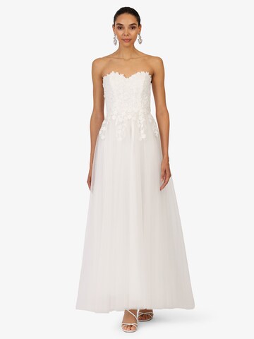 Robe de soirée Kraimod en blanc : devant