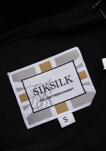 SikSilk T-Shirt S in Schwarz
