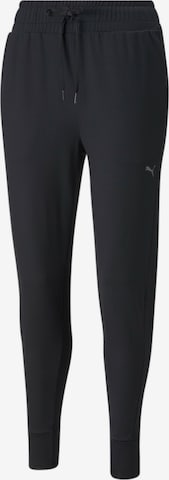 Tapered Pantaloni sportivi 'Studio Foundations' di PUMA in nero: frontale