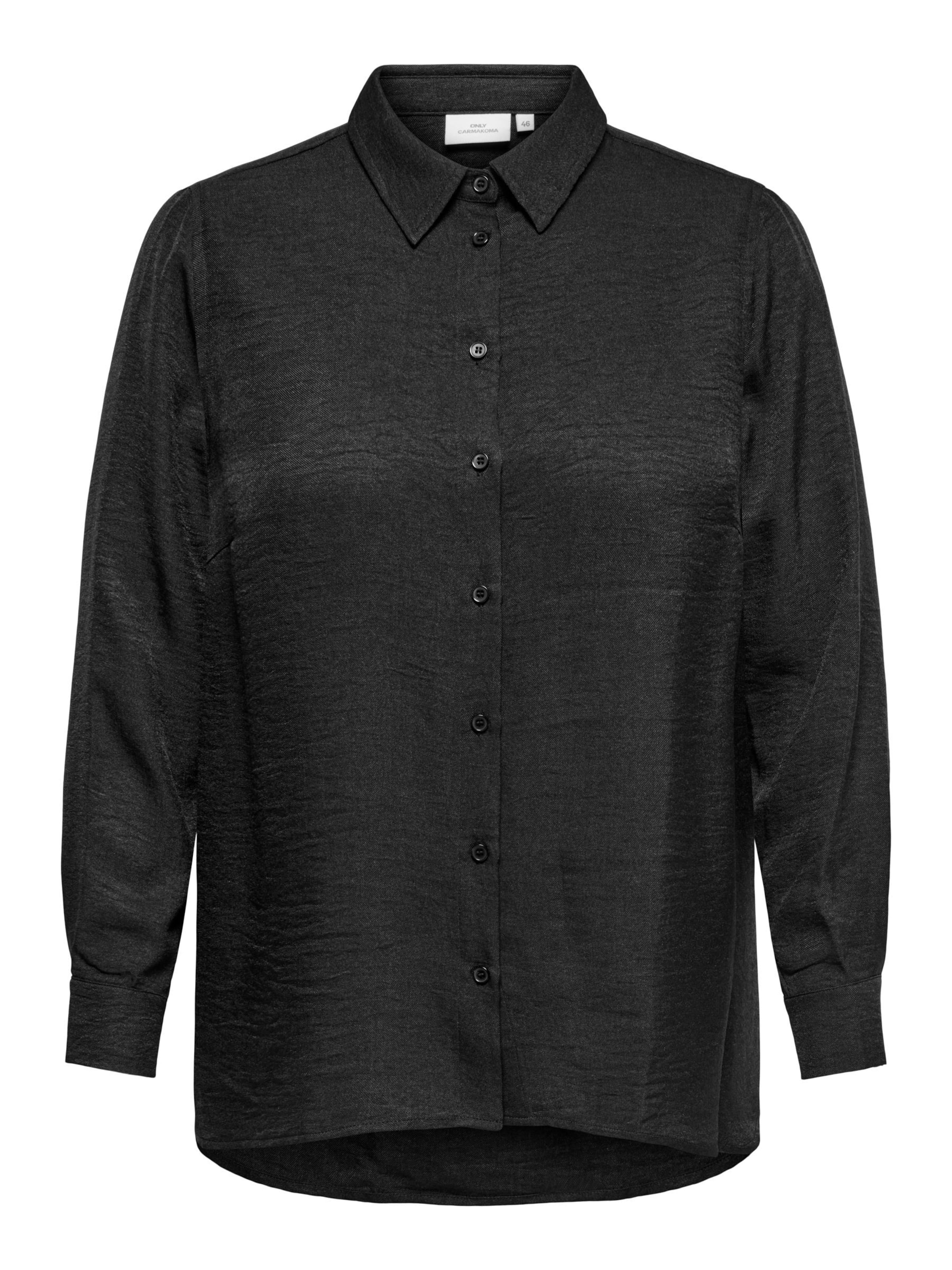 ONLY Carmakoma Blouse 'CARBAY' in Zwart: voorkant