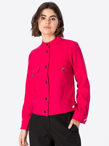 Oasis Between-Season Jacket in Pink: front