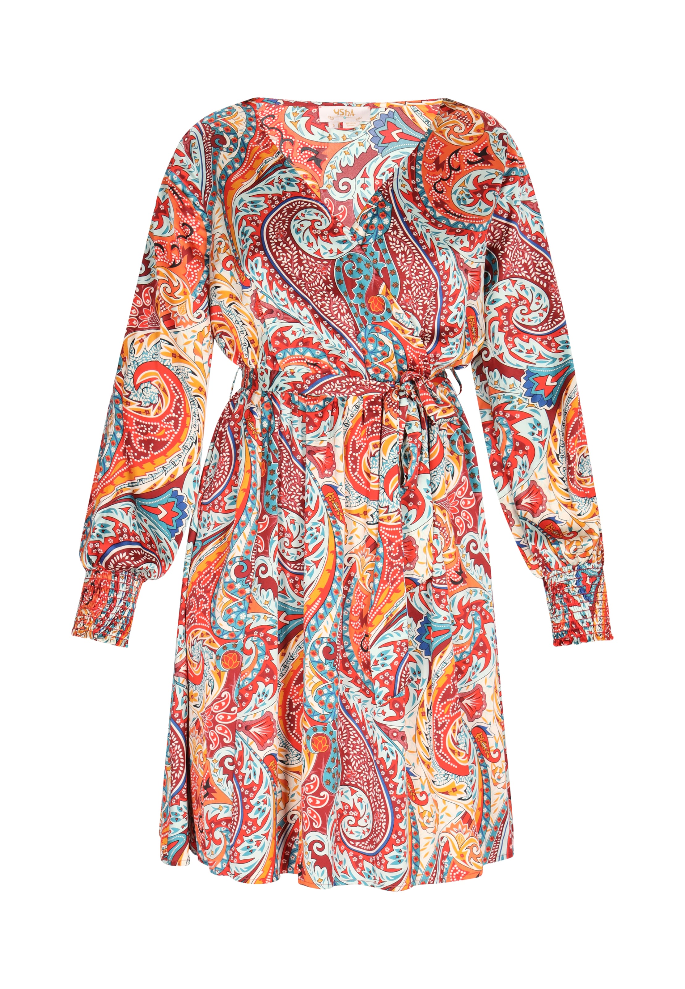 Robe d’été usha FESTIVAL en orange : devant