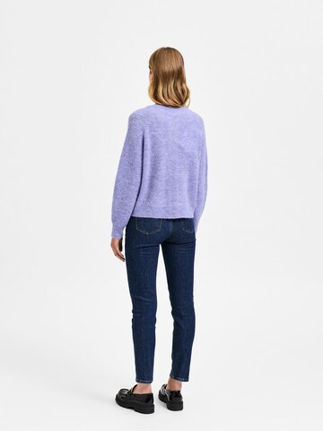 SELECTED Knit cardigan 'Lulu' in Purple
