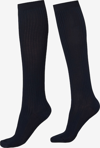 CALZEDONIA Knee High Socks in Blue: front