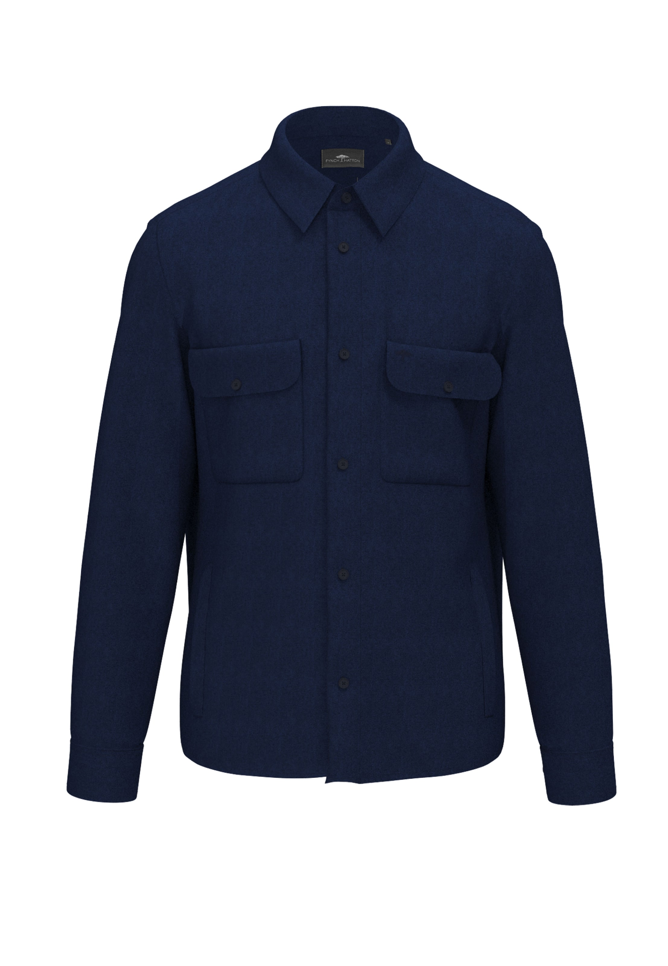FYNCH-HATTON Button Up Shirt in Navy, Item view