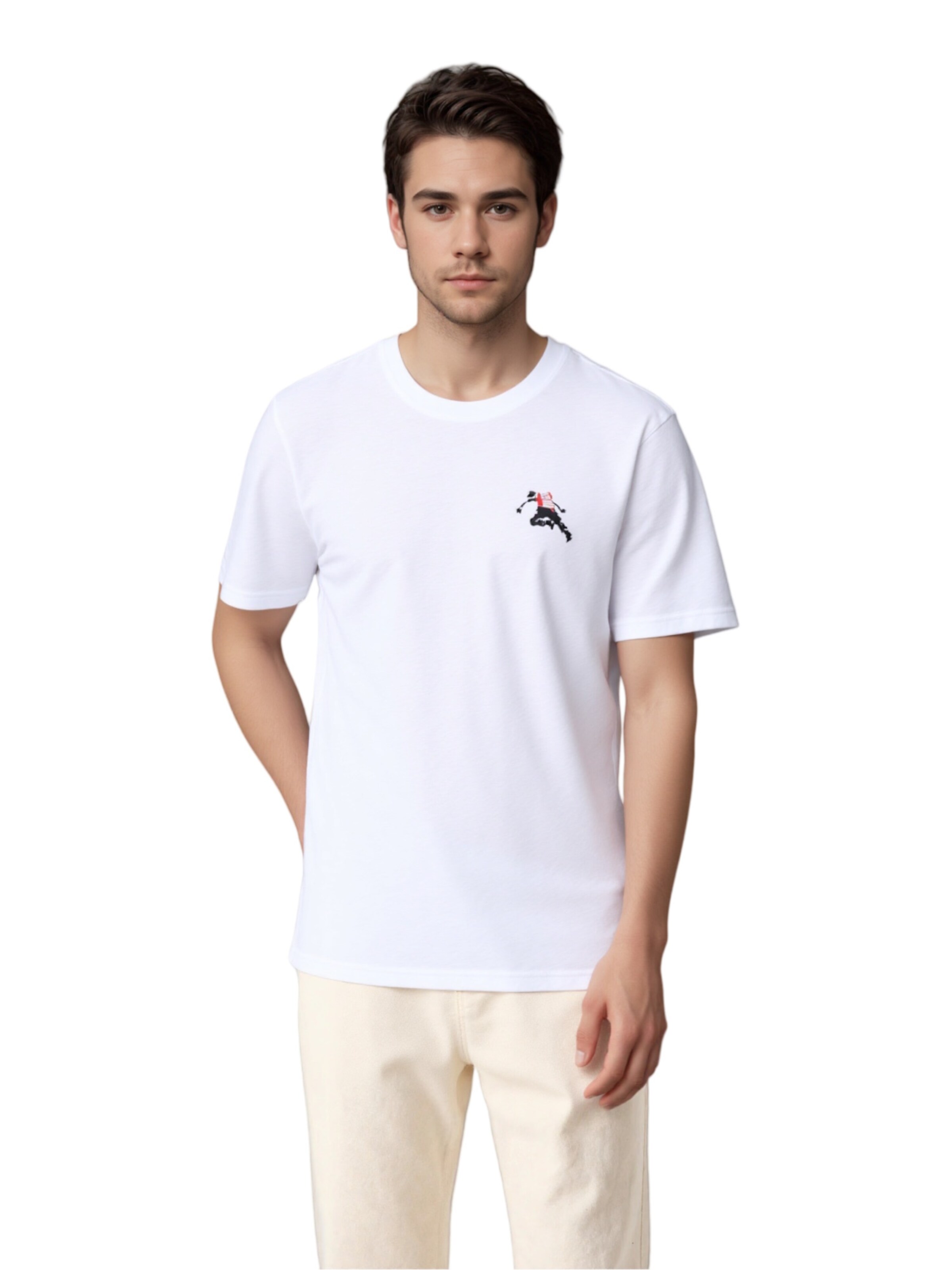 T-Shirt 'T-ADJUST-T3' DIESEL en blanc : devant