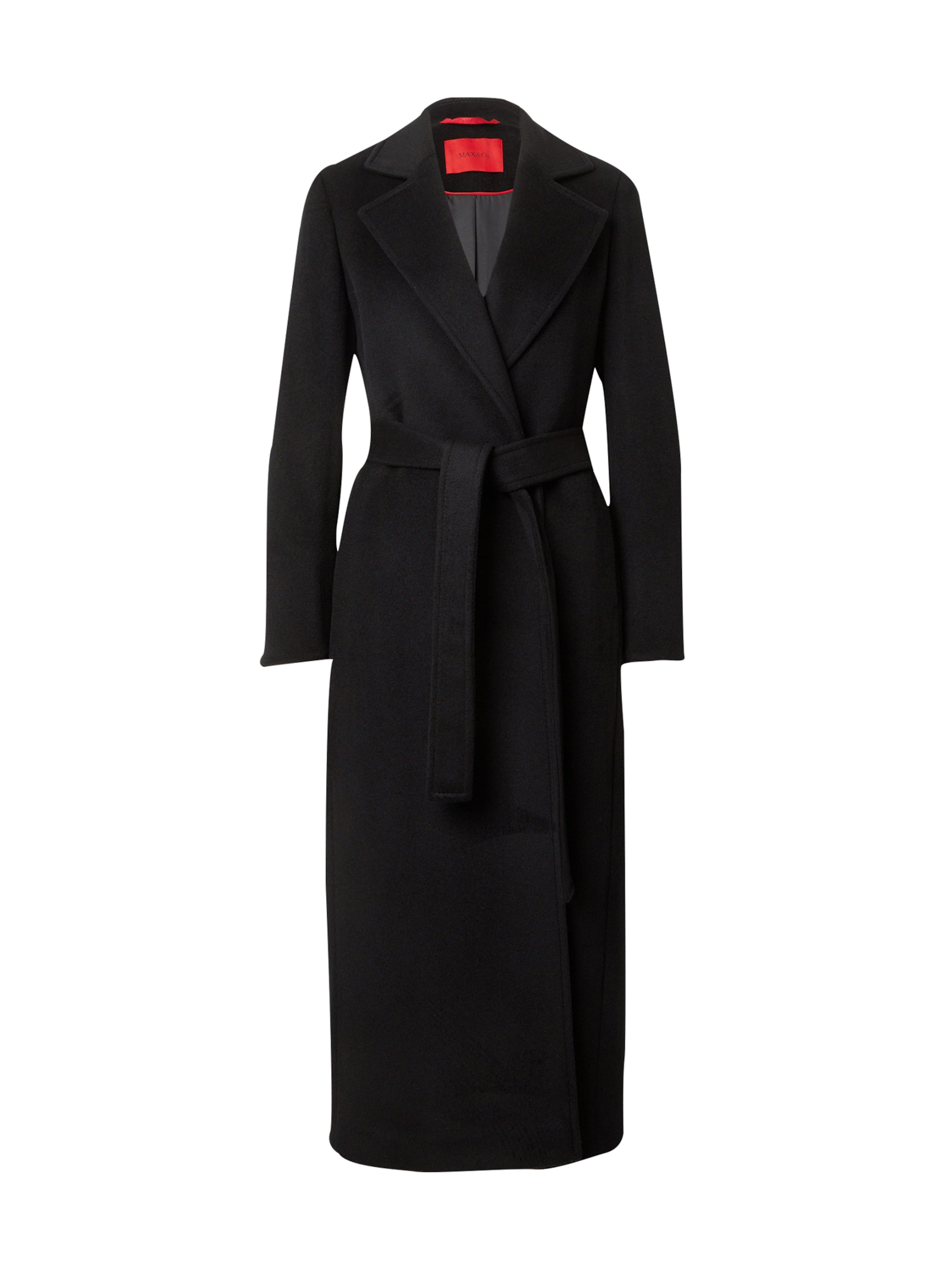 MAX&Co. Between-seasons coat in Black: front