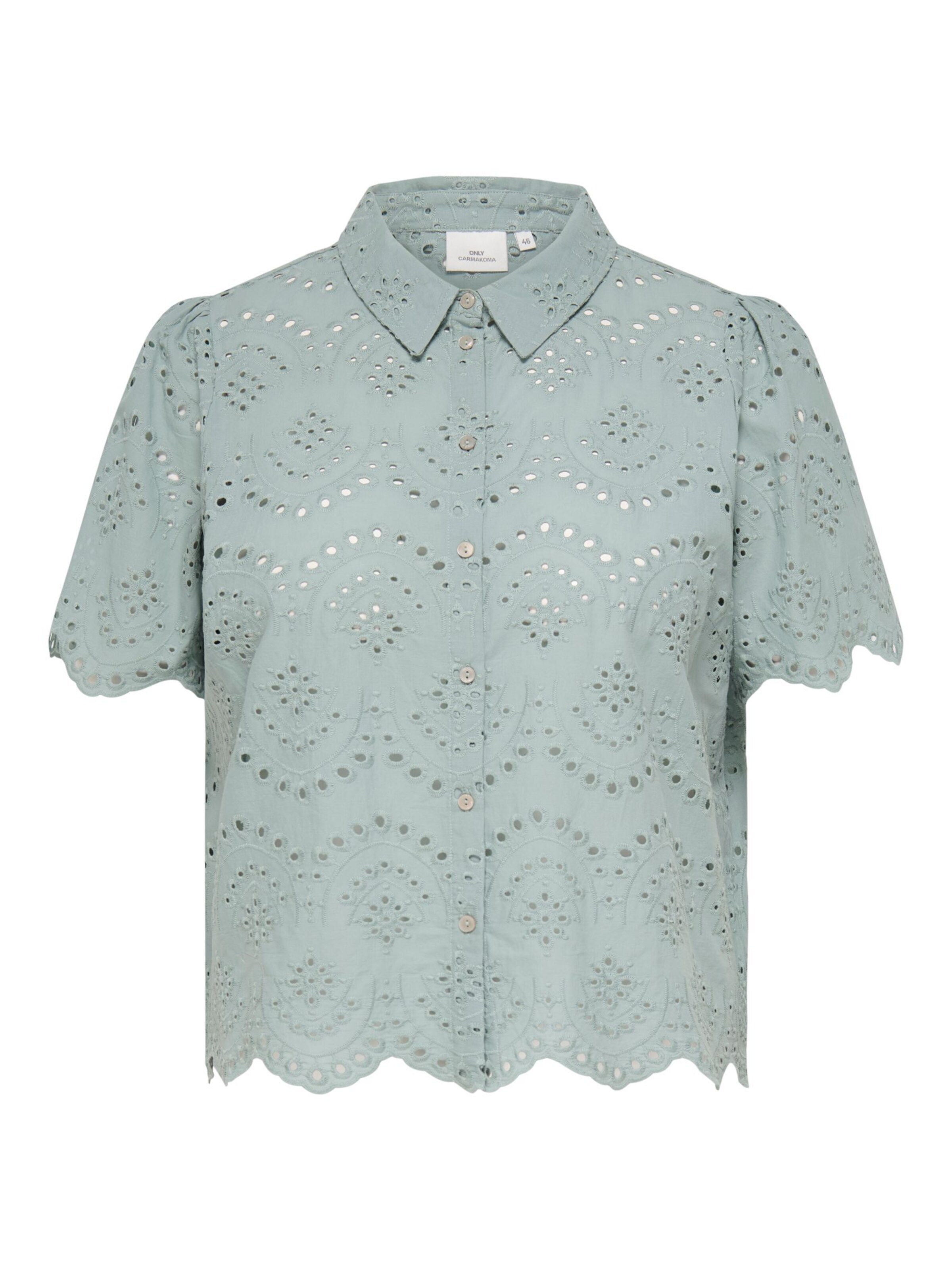 Camicia da donna 'CARValais' di ONLY Carmakoma in verde: frontale