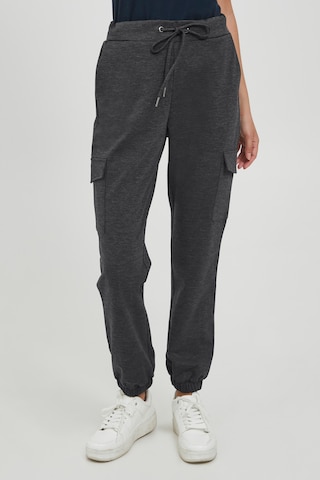 Oxmo Loose fit Cargo Pants 'Henni' in Grey: front