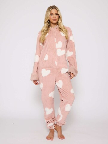 Loungeable Pyjama in Pink: Vorderseite