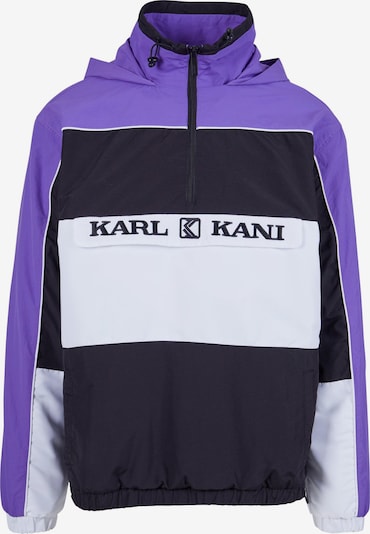 Demisezoninė striukė iš Karl Kani, spalva – pilka / purpurinė / juoda, Prekių apžvalga