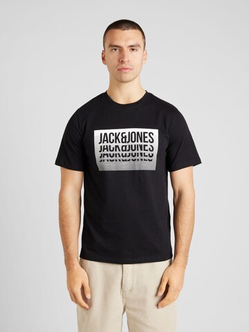 JACK & JONES T-shirt 'FLINT' i svart: framsida