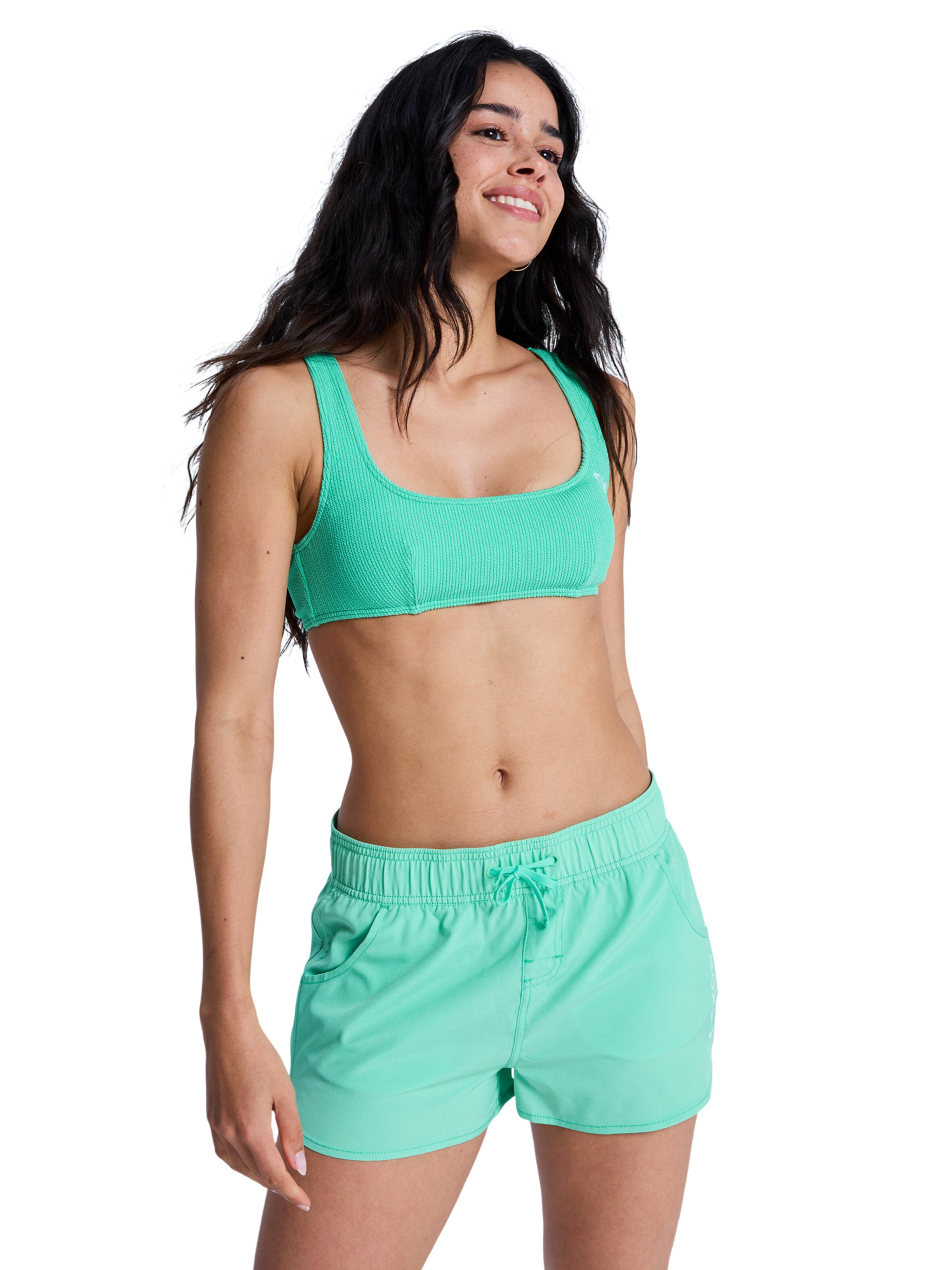 ROXY Swimming Trunks 'Wave 2' in Green: front