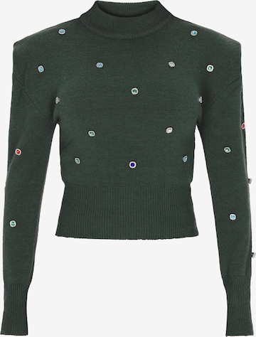 faina Pulóver - zöld: elől