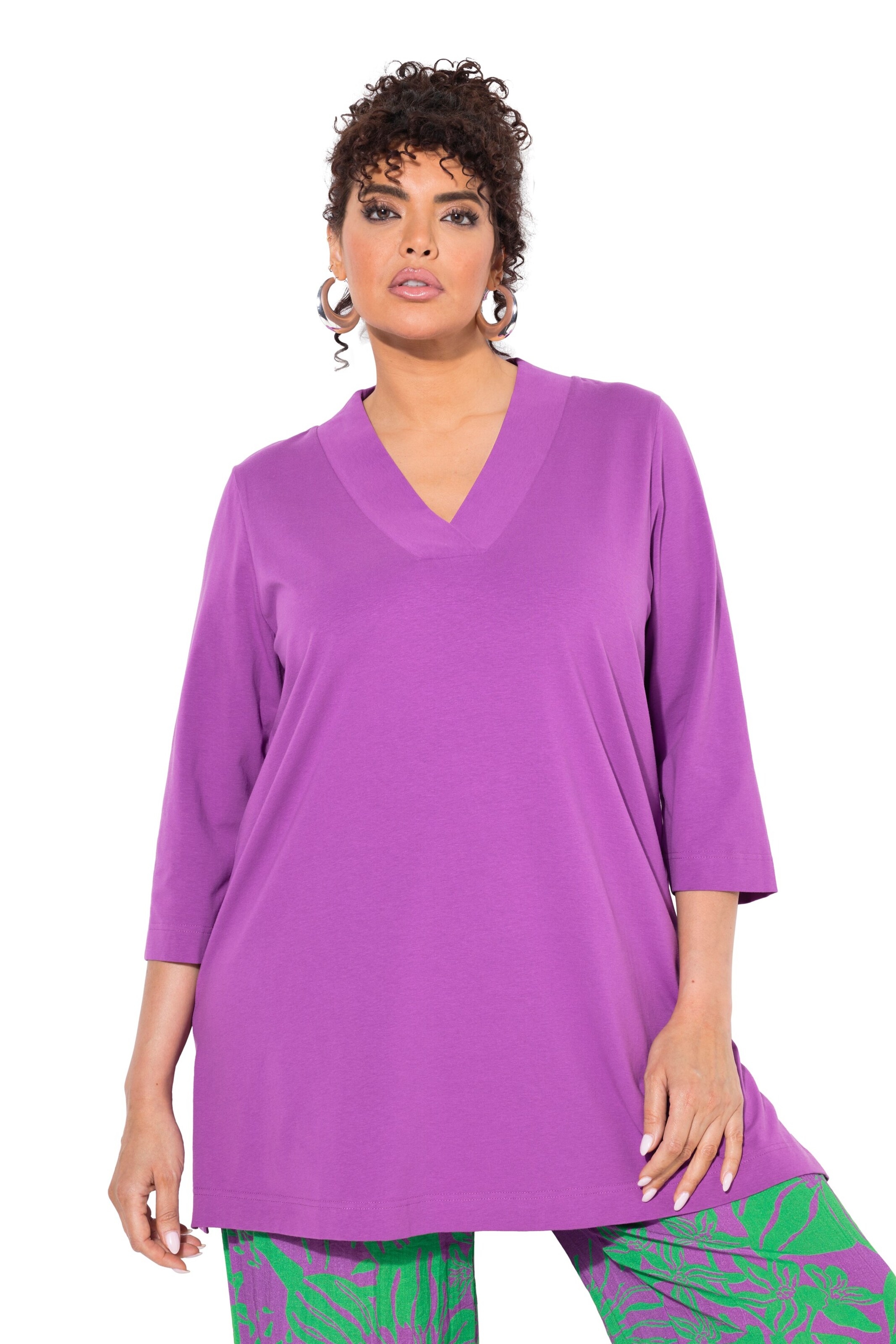 Ulla Popken Shirt in Purple: front