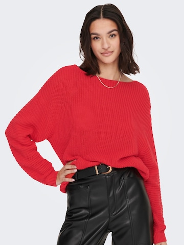 JDY - Pullover 'Justy Maya' em vermelho