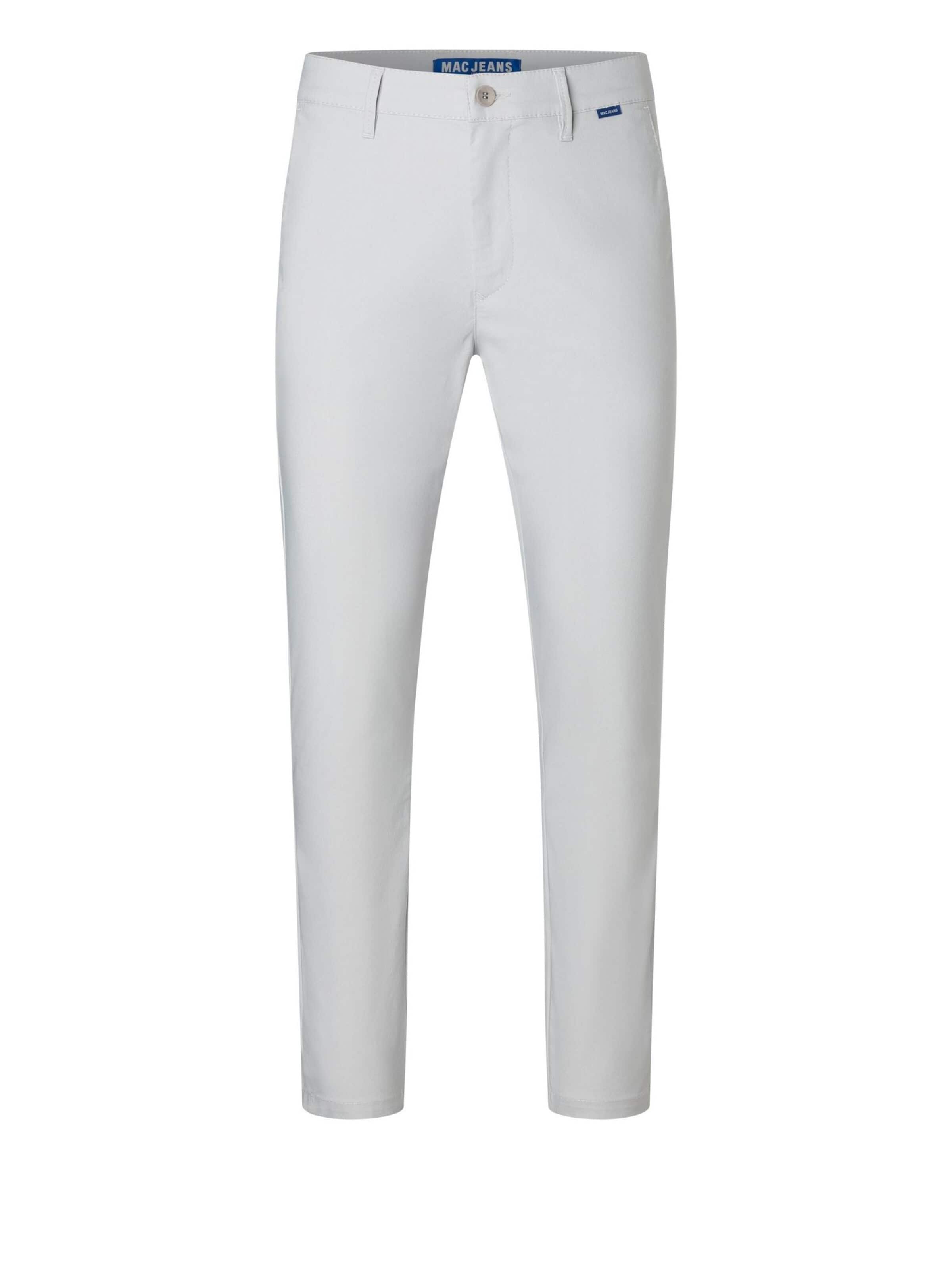 MAC Tapered Traditional Pants 'Griffin' in Silver: front