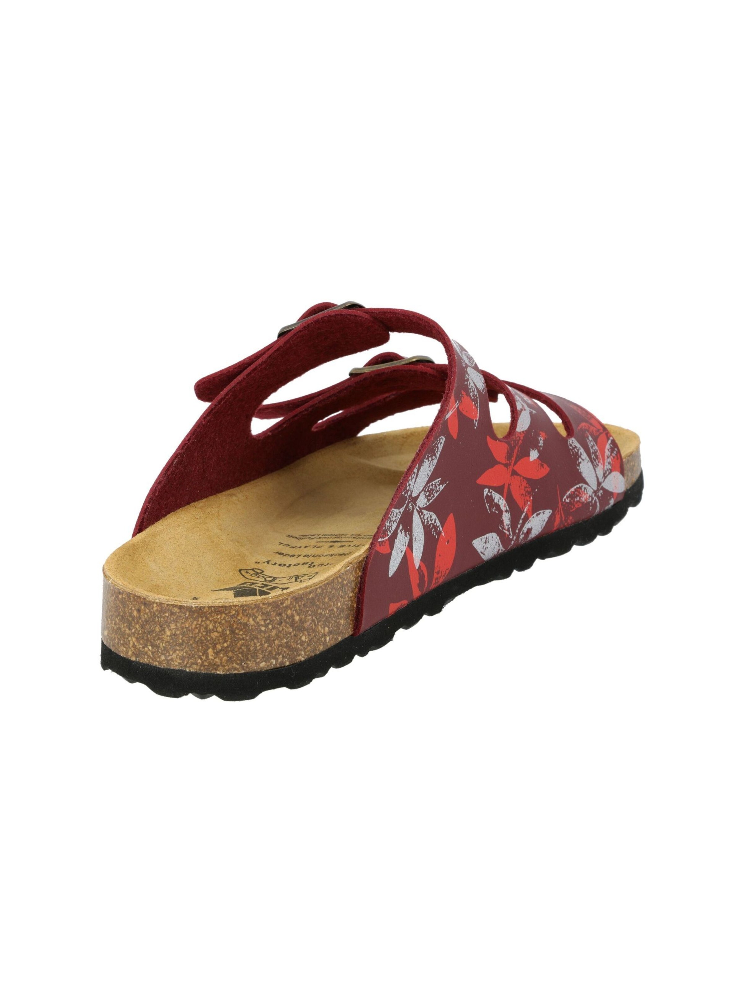 LICO Pantolette 'Bioline Leave' in Rot