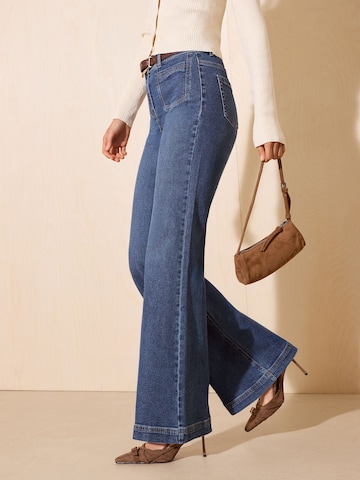 Friends Like These Wide Leg Jeans i blå