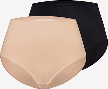 Hanro Slip 'Cotton Seamless' in Braun: Vorderseite