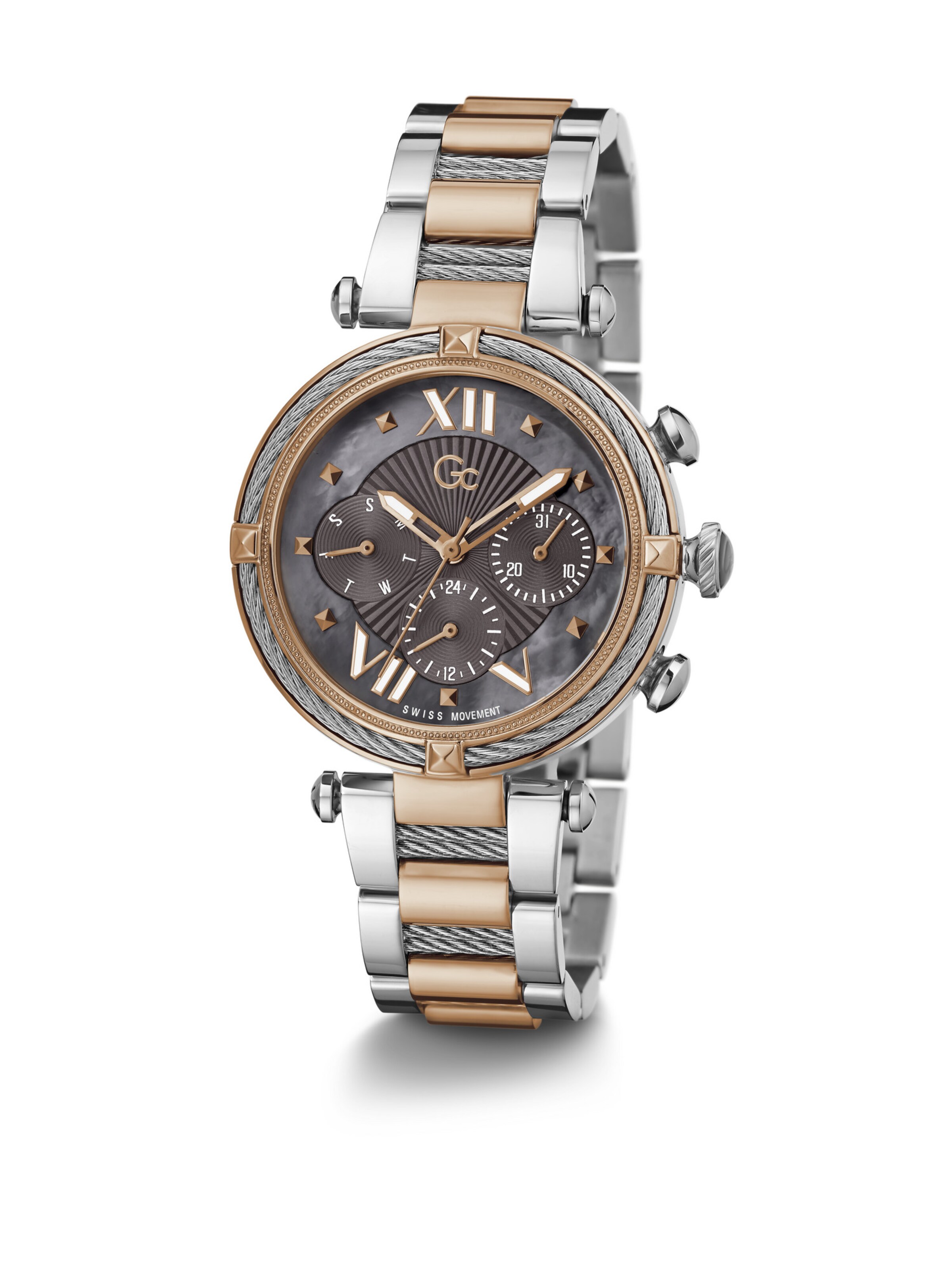 Gc Analog Watch 'CableChic' in Silver