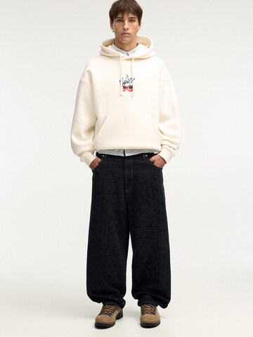 Pull&Bear Sweatshirt in Weiß