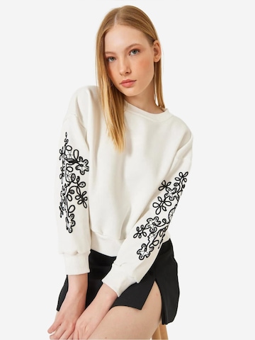 Felpa 'Sweatshirts' di Bianco Lucci in beige: frontale